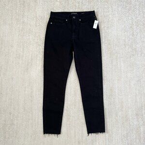 NWT Banana Republic High Rise Skinny Jeans in Black 28 Petite